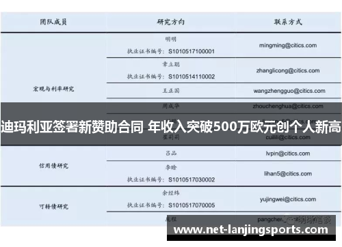 迪玛利亚签署新赞助合同 年收入突破500万欧元创个人新高